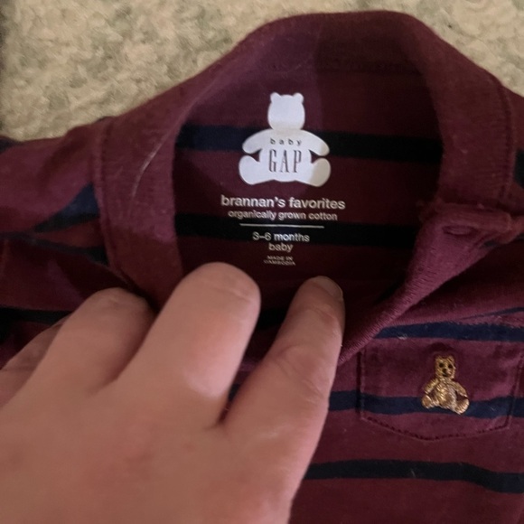 Gap Baby Set of 2 Striped Body Suits Onesies - 3-6 Months - Picture 3 of 6